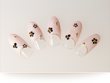 逆フレンチホロお花