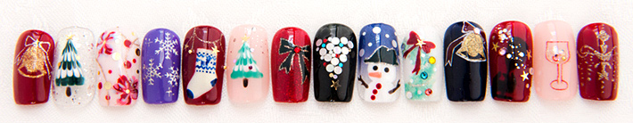 クリスマスネイル